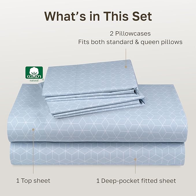 California Design Den Queen Size Sheet Set - Image 4