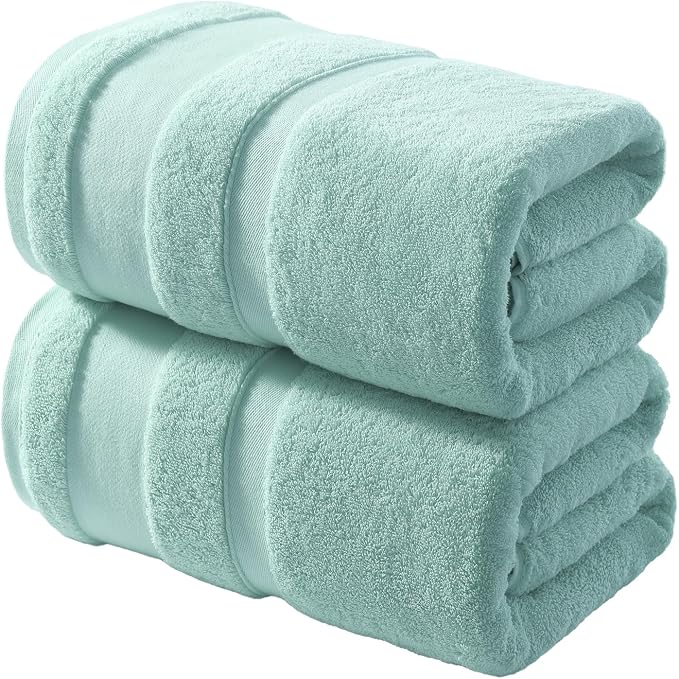 REDKISS 100% Cotton Bath Towels Set of 2, Extra Large Bath Sheets 35 X 70 Inches by REDKISSOnline