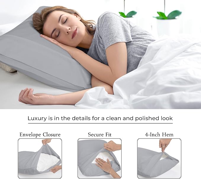 Royale Linens King Pillowcase Set of 2 - Image 7