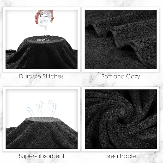Peryiter Oversized Bath Towels Set of 6 - Image 4