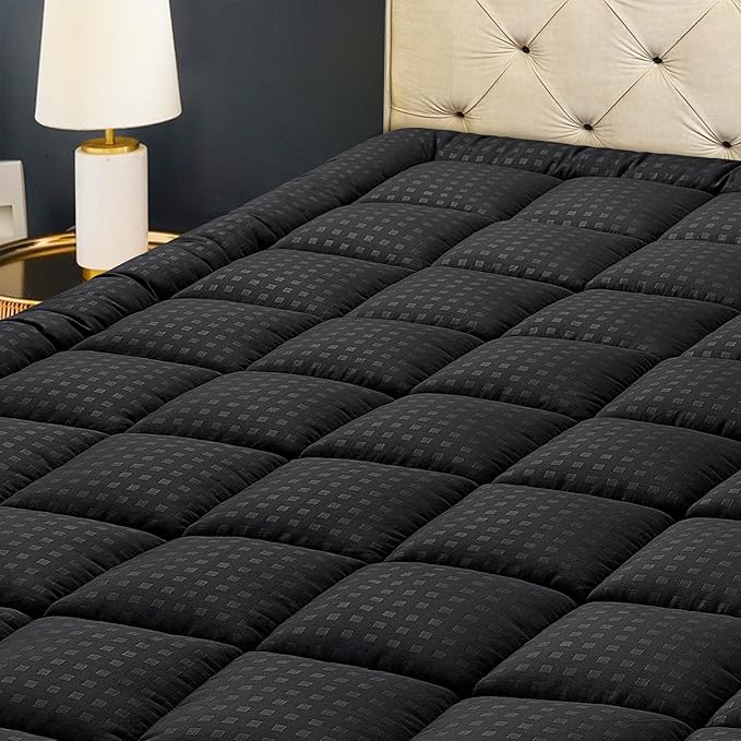 HYLEORY Full Mattress Pad Quilted Fitted Mattress Protector Cooling Pillow Top by HYLEORY-YourBeddingExpert