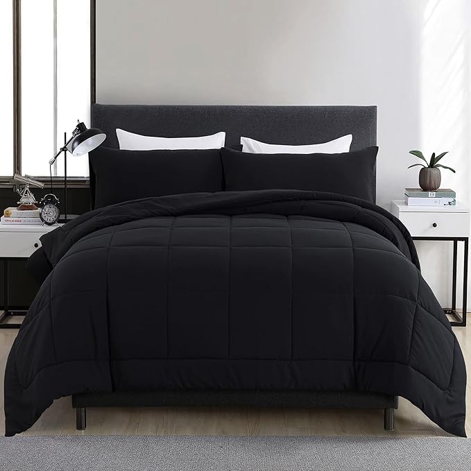 DOWNCOOL California King Comforter Set -All Season Bedding Comforters Sets by DOWNCOOL