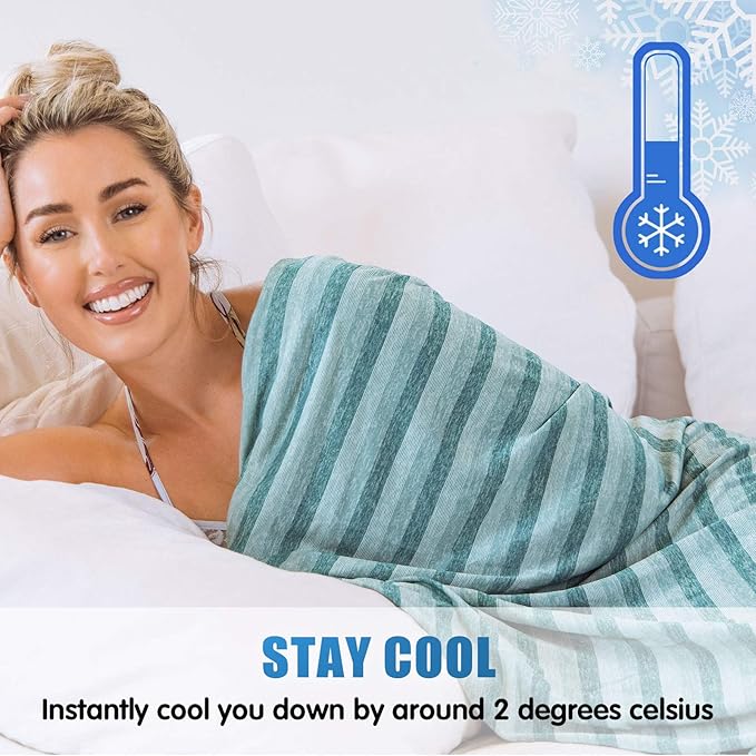 Ailemei Direct Cooling Blanket for Hot Sleepers, Double Sided Cold Effect - Image 3