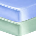 GUNTAIL 2 Pack Satin Soft Crib Sheet by GUNTAIL