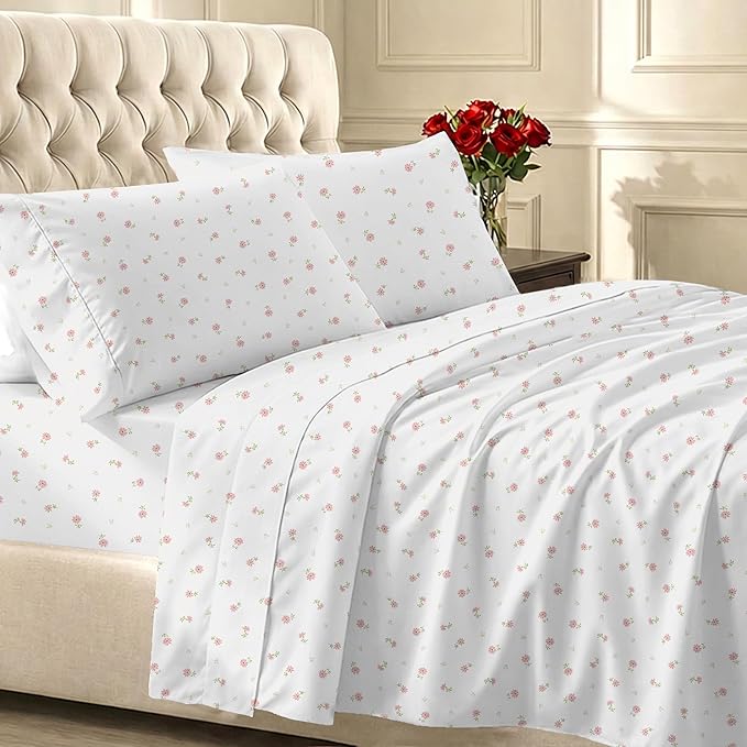 California Design Den Soft 100% Cotton King Size Bed Sheets Set, 400 Thread by CaliforniaDesignDen