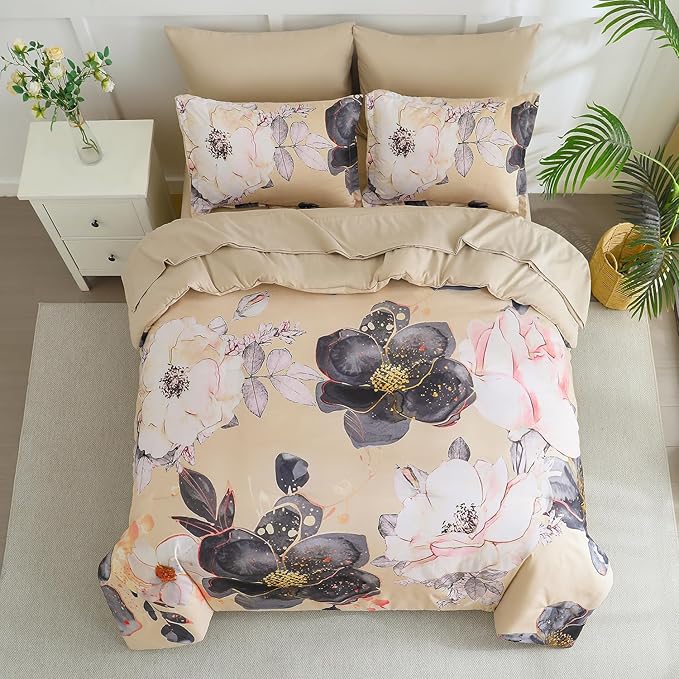 Yogeneg King Size Comforter Set 7 Piece Bed in a Bag, Soft Microfiber Comforter - Image 3
