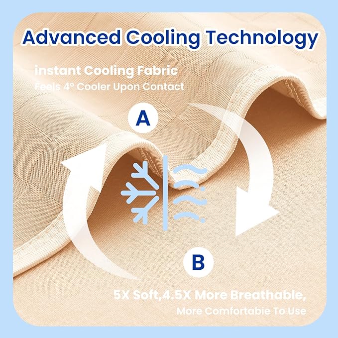 Topcee Cooling Blanket Full Size- 60"x90" Summer Cooling Throw Blanket - Image 5