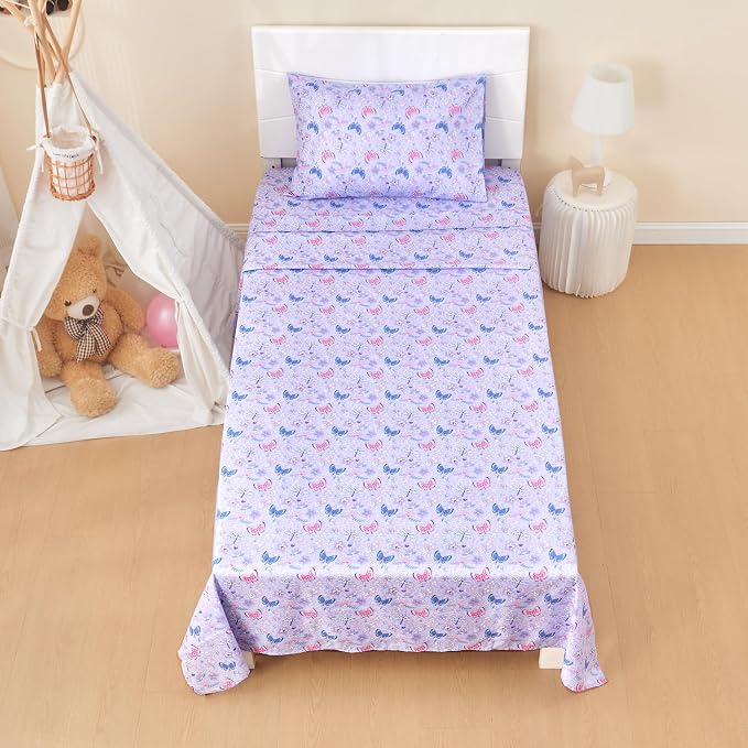 lasoftan Kids Sheet Set Full Size, Girls Full Sheet Set - Image 5