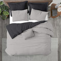 Kotton Culture 3 Pc Queen Size Duvet Cover Set- 100% Egyptian Cotton 600 Thread by KottonCulture