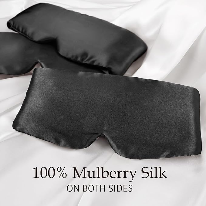 Zenssia 100% Mulberry Silk Sleep Mask Eye Mask - Image 2