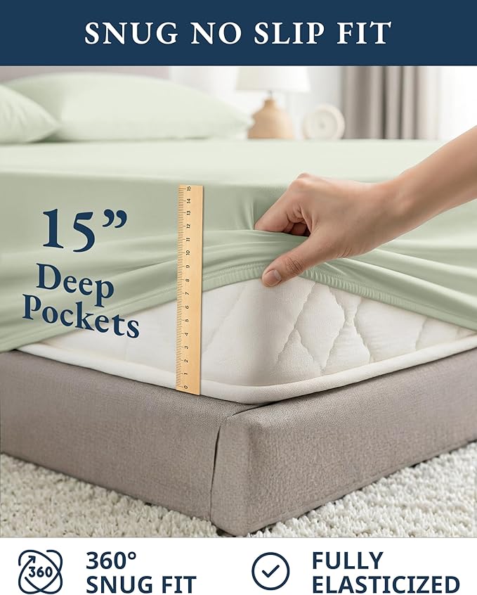 LANE LINEN Bedsheets California King Size Bed - Image 7
