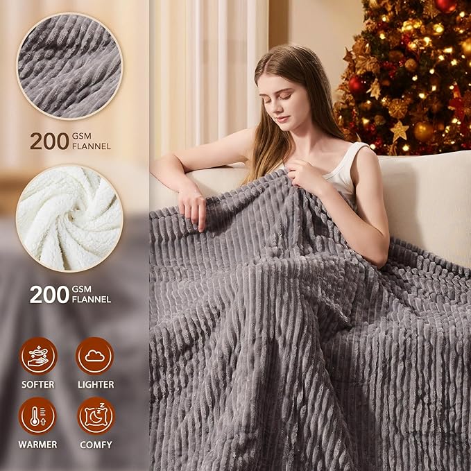 Homemate Heated Blanket Electric Throw - Image 2