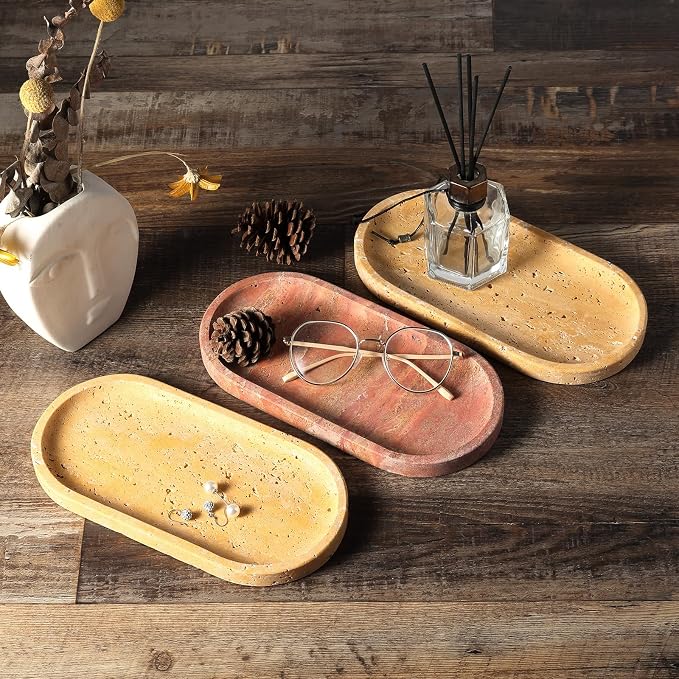 Koville Natural Travertine Tray - Image 7
