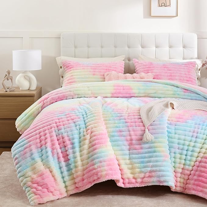 Smoofy Fluffy King Size Comforter Set 3 Pieces by SMOOFY