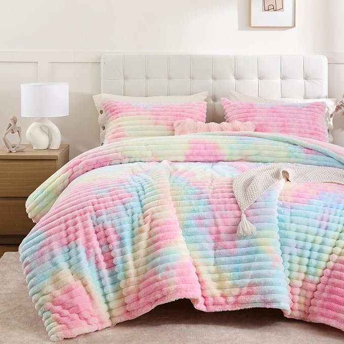 Smoofy Fluffy Queen Size Comforter Set 3 Pieces by SMOOFY