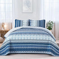 WONGS BEDDING Boho Quilt Set Twin Size, Lightweight Bedspread Coverlet Bedding by WONGSBEDDING