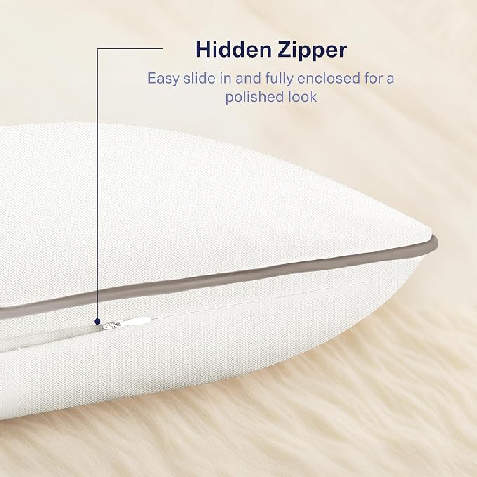 Kickoff Viscose Bamboo Pillowcase, 100% Organic Hidden Zippered Viscose Bamboo - Image 4