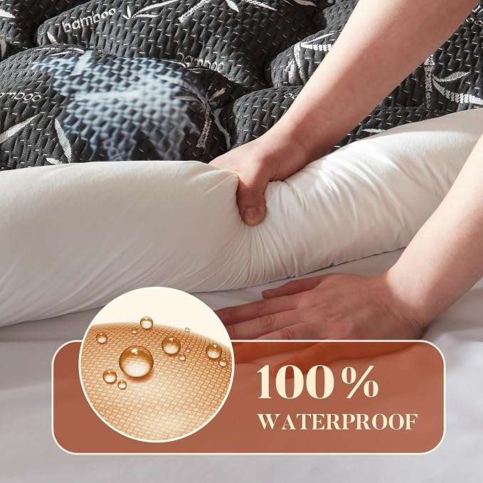 PRIMESOFT 100% Waterproof Twin XL Size Mattress Topper, Thick Pillow Top - Image 4