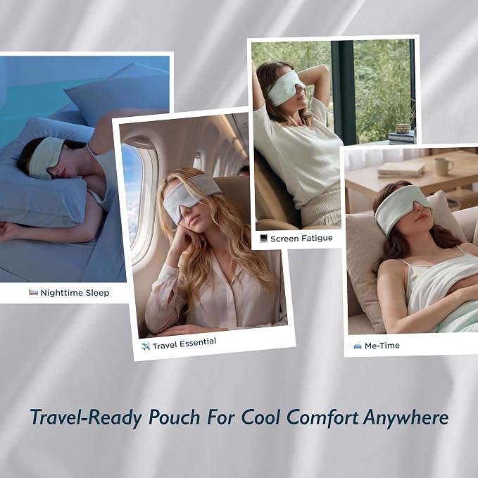 Breescape Cooling Eye Mask, Instant Cool-to-Touch Fabric - Image 8