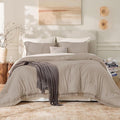 Andency California King Comforter Set Khaki by Andency