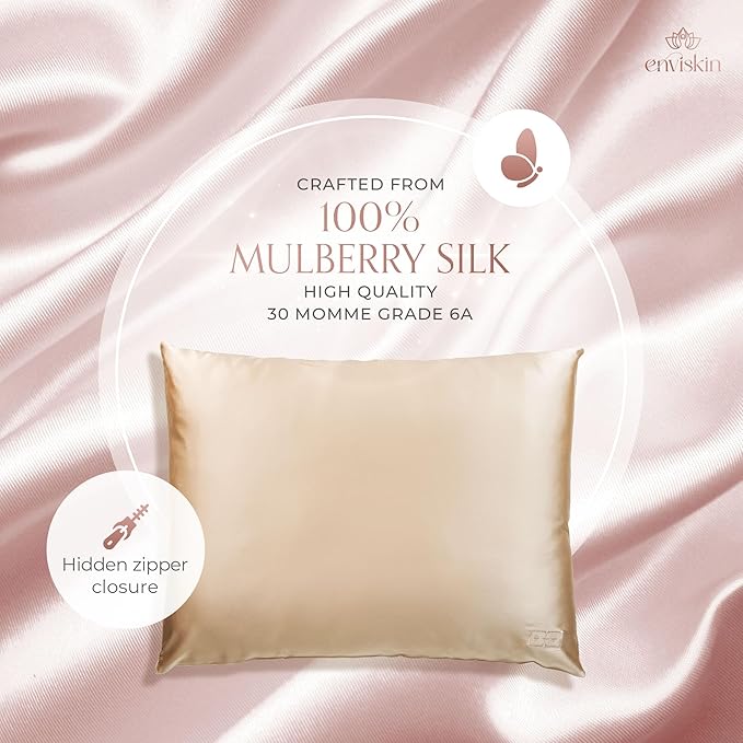 100% Mulberry Silk Pillowcase Infused - Image 4