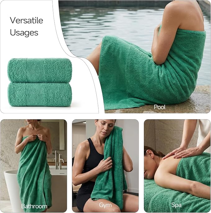 REDKISS Towels 2 Pack Luxury Extra Large Bath Towels Set 30 x 58 Inches – 100% - Image 8