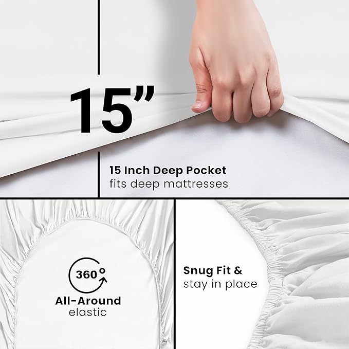 Utopia Bedding Full Fitted Sheet - Image 3