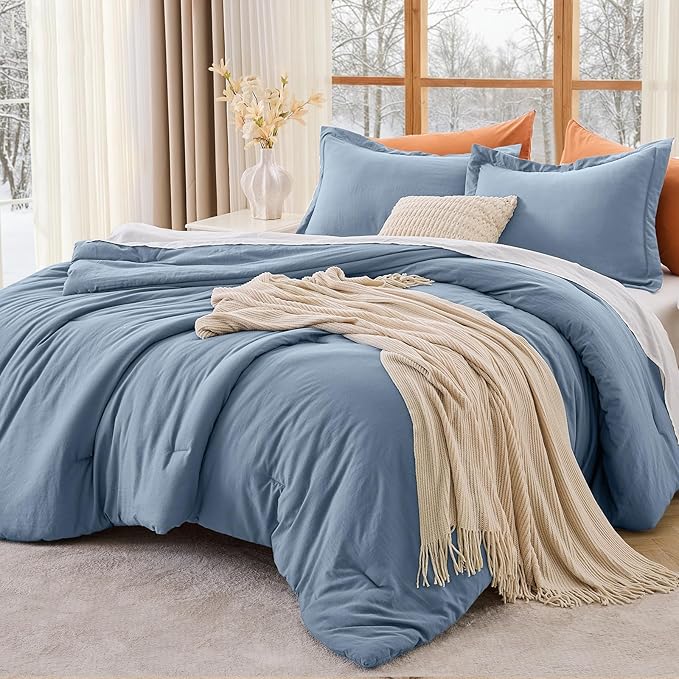 MUXHOMO Full Comforter Sets, All Season Ultra Soft Down Alternative Bedding by MUXHOMO