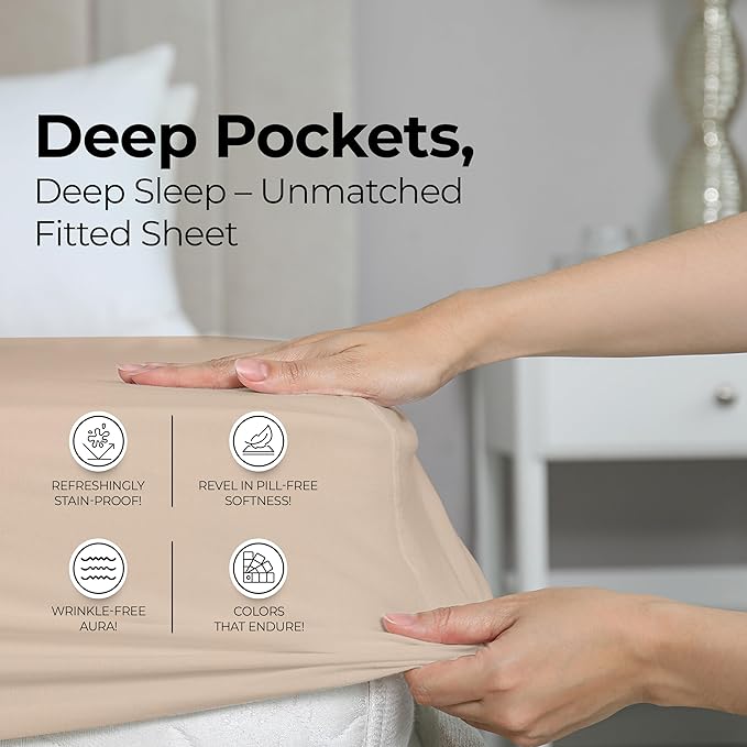 Utopia Bedding Queen Fitted Sheet - Image 4