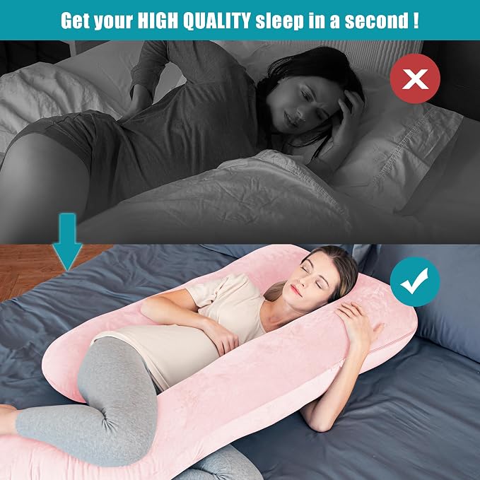 Cute Castle Pregnancy Pillows, Soft U-Shape Maternity Pillow - Image 6