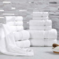 Superior Egyptian Cotton 12-Piece Towel Set, Guest Bath Decor Essentials by SUPERIOR