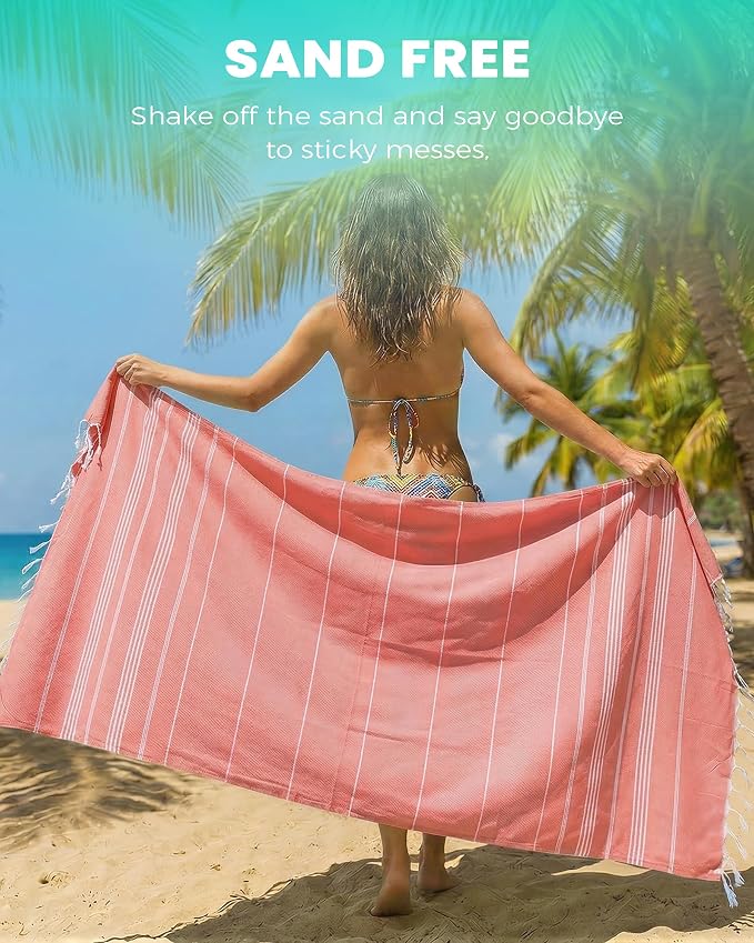 Turkish Beach Towels Yoga Blanket Gym Workout Towel 2024 Women Birthday Gift - Image 3
