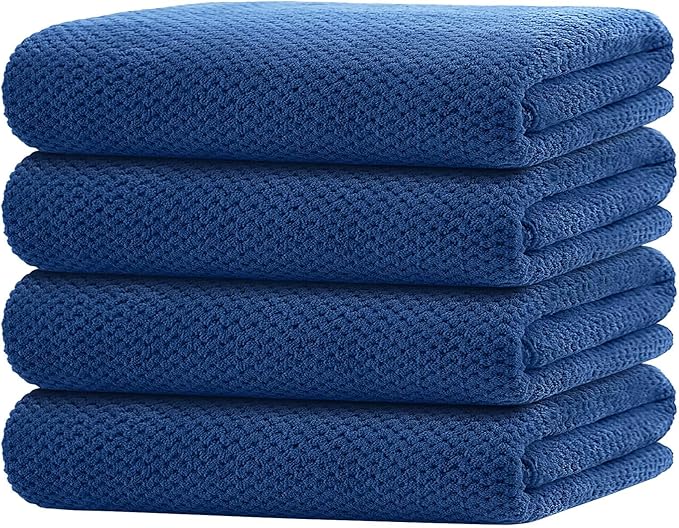 HOMEXCEL Bath Towel Set Pack of 4, 30 x 60 Inches Large Microfiber Bath Towels by HOMEXCEL