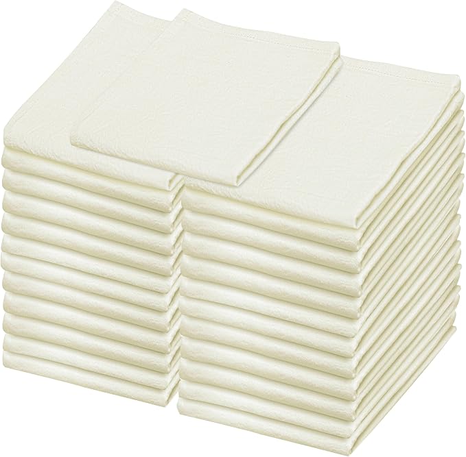 Flour Sack Towels – 24 Pack Cotton Kitchen Dish Towel, Tea Towels by LITOLinenandTowel