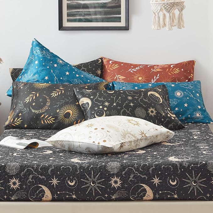 EXQ Home Satin Pillowcase for Hair and Skin, Pillow Cases King Size Pillow Case - Image 8