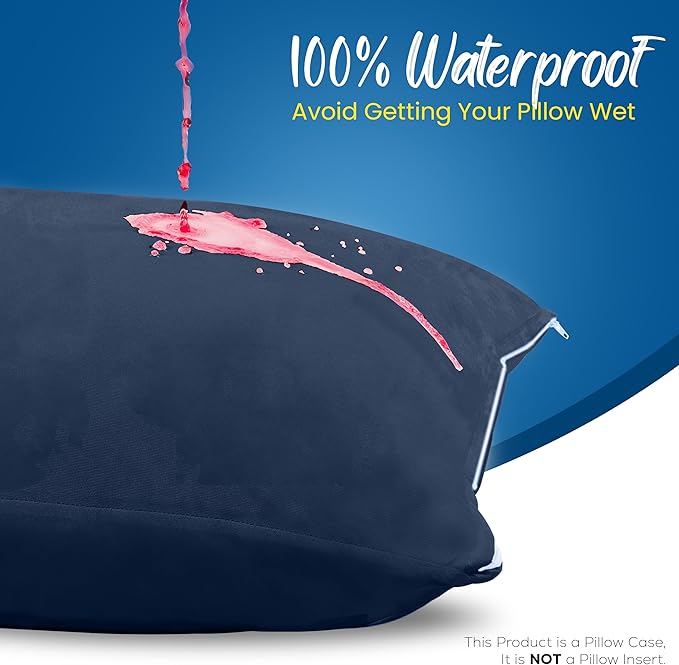 Utopia Bedding Premium 100% Waterproof Pillow Protectors - Image 3