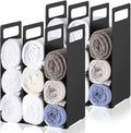 LEIFIDE Set of 4 Interlocking Towel Organizer Metal Bathroom Towel Storage Rack by LEIFIDE
