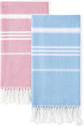 2 Packs Cotton Turkish Beach Towels Quick Dry Sand Free Soft Absorbent Extra by ANTFUNYgivesmorechoices