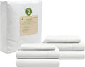 LANE LINEN 100% Organic Cotton White Twin XL Sheets Set, 3-Piece Pure Organic by LaneLinen