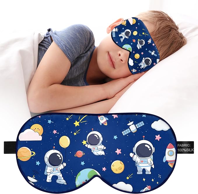 Kids Sleep Mask Eye Cover: 100% Real Natural Pure Silk Eye Mask by Unknown