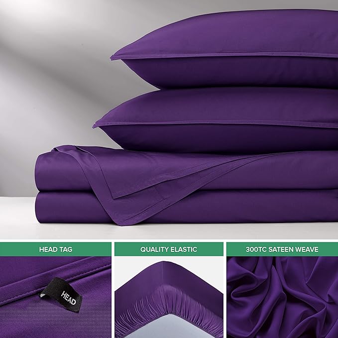 Pure Bamboo Queen Sheets, Genuine 100% Organic Viscose Derived from Bamboo Bed - Image 6