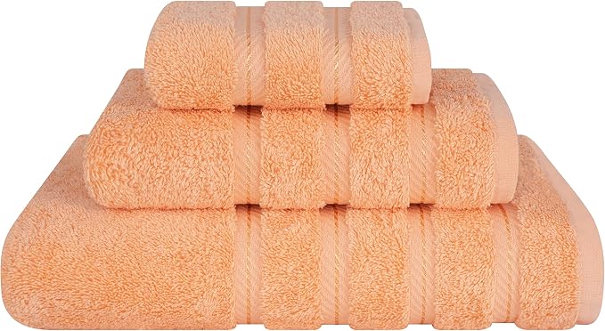 American Soft Linen Premium 3 Piece Towel Set, 1 Bath Towel 1 Hand Towel 1 by AmericanSoftLinen
