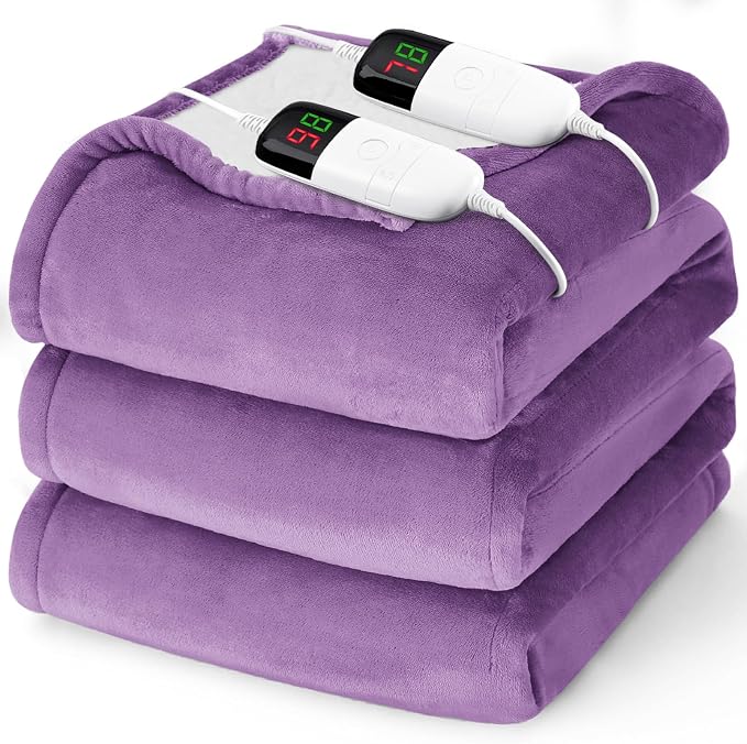 Heated Electric Blanket Queen Size by BOMOVA