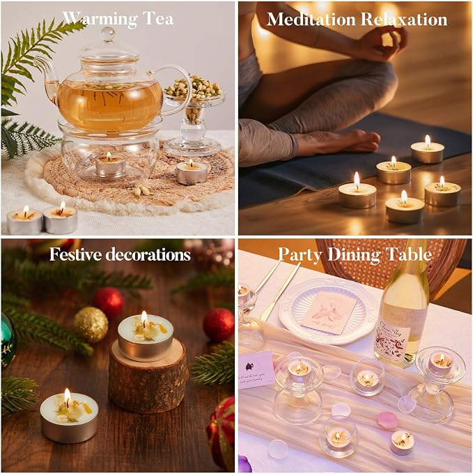 48 Pack Jasmine Scented Tealight Candles - Image 8