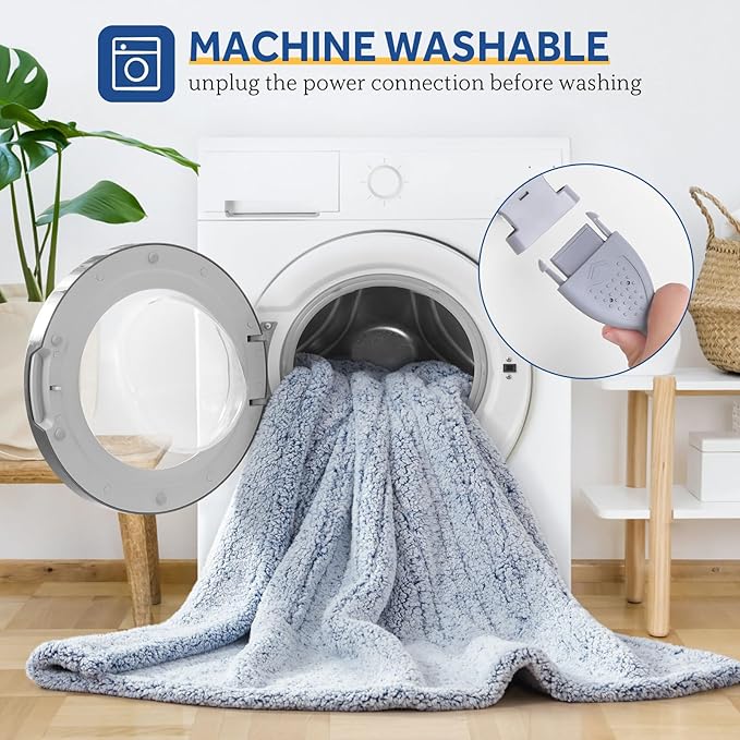 Sealy Electric Blanket Heated Throw 50"x60" Soft Double Sherpa Super Cozy - Image 6