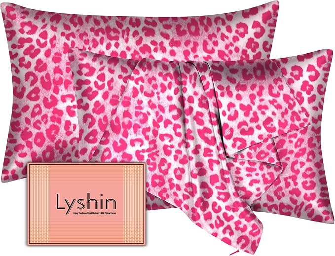 Silk Pillow Cases 2 Pack Queen Size by LYSHINSILKPILLOWCASES