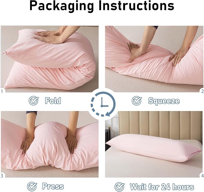 WhatsBedding Memory Foam Body Pillow - Image 7