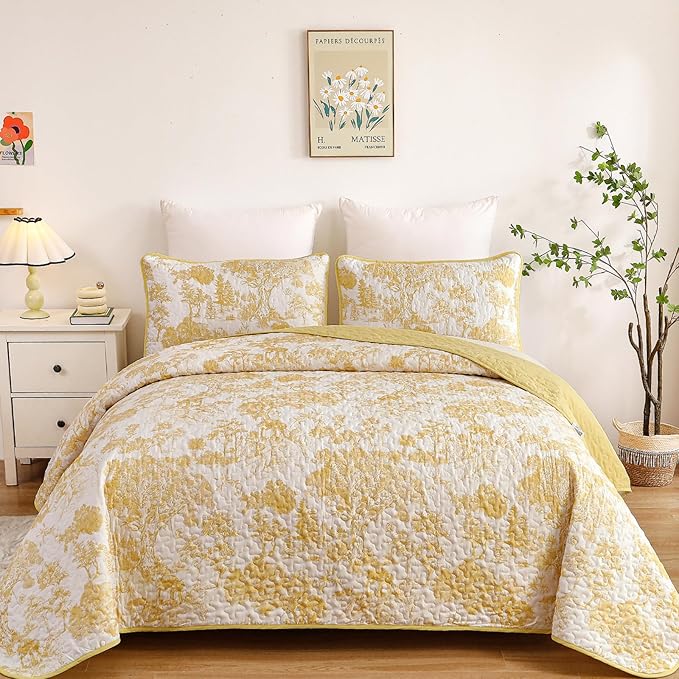 WONGS BEDDING Botanical Quilt Set King Size - Image 2