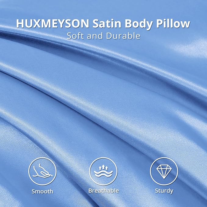HUXMEYSON Body Pillow with Satin Pillowcase, Body Pillow - Image 3