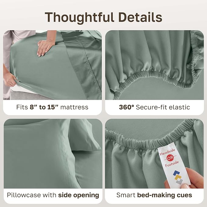 California Design Den Twin Sheet Set - Image 6